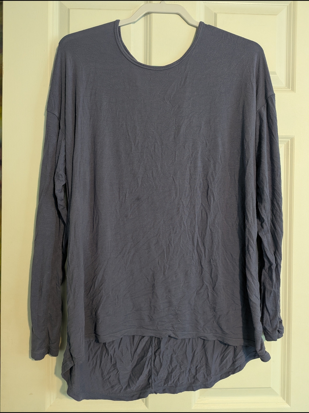 GAIAM Long Sleeve Purple Open Back yoga Shirt